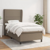 vidaXL Boxspring posteľ s matracom sivohnedý 100x200 cm látka - Šedohnedá - 115763-63259