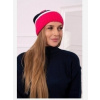 Dámska čiapka Kinga K297 ružová neónová + námornícka modrá