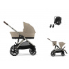 CYBEX Gazelle S + Gazelle S Cot S Travel Set Aton B2 i-Size almond beige 2025