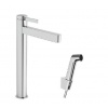Hansgrohe Finoris - Umývadlová batéria s výpusťou Push-Open a bidetovou spŕškou, EcoSmart, chróm 76220000