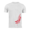 DRAGOWA krátke tričko spartan army RedMyles, biela 160g/m2 - 4XL