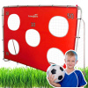 LEAN TOYS Futbalová tréningová bránka s terčom červená 213x152x75cm