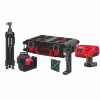 MILWAUKEE M12 Zelený Laser s 3 rovinami a uhlom 360°, 1x 4,0 Ah 4933499379