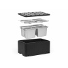 TECHNICA [Sada] Izolovaná nádoba Essential Line GN 1/1 250 mm + 4x nádoba GN 1/4, 200 mm, s držadly, z nerezové oceli + víka s výřezy pro držadla