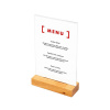 Jansen Display Dřevěný stojánek na menu typu T A5 na výšku