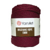 Špagát Macrame Rope 5 mm Špagát Macrame Rope 5 MM Bordová 781