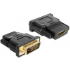 Delock 65466 DVI / HDMI adaptér [1x DVI zástrčka 24 plus 1pólová - 1x HDMI zásuvka] černá