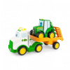 JD Kids John Deere - Traktor Johny s ťahačom 37 cm