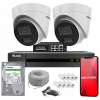 SADA KAMIER NA MONITOROVANIE 2 IP KAMERY POE 4Mpx DUAL IR LED HIKVISION 1TB