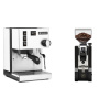 Rancilio Silvia E, biela + Eureka Mignon XL, CR black