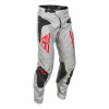 kNETIC SYM FLY RACING nohavice - USA 2025 sivá/červená/čierna Veľkosť: 38, Veľkost: 38
