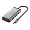 Vention CNCHB dokovacia stanica a replikátor portov Kábel USB 3.2 Gen 1 (3.1 Gen 1) Type-C Šedá (CNCHB)