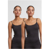 Ladies Bamboo Tank Top 2-Pack - black+black S
