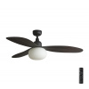 FARO Barcelona FARO 34301-11L - Stropný ventilátor PALMA 1xE27/15W/230V hnedá IP44 + DO FA34301-11L + záruka 3 roky zadarmo