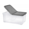 Tontarelli DODO Box 40l so skladacím vekom transparent/sivá 803561AG6