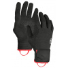 ORTOVOX Dámske rukavice W's FLEECE GRID COVER GLOVE black raven - čierne Veľkosť: XS
