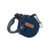 Amiplay Denim Automatické vodítko Infini s puzdrom - L 5 m - 25kg - Námornícka modrá
