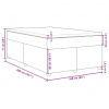 vidaXL Posteľný rám boxspring s matracom čierny 160x200 cm látka - Čierna - 157745-92750