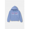 United Colors of Benetton detská bavlnená mikina na zips s kapucňou 3J68C505X.G.Stagionale modrá 130