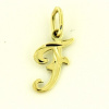 KA 5105F - Zlatý prívesok písmeno zo žltého zlata