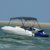 vidaXL Strieška Bimini s 3 oblúkmi, antracitová 183x196x137 cm 93136