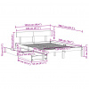 vidaXL Posteľ s matracom biela 120x200 cm borovicový masív - Biela - 152893-50502