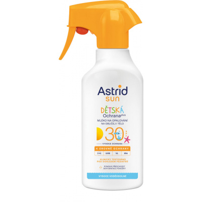 Astrid Sun detské mlieko na opalovanie sprej OF 30 200 ml