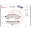 BREMBO Sada brzdových platničiek kotúčovej brzdy BREMBO P A6 030