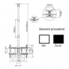 Držák Tv na strop Fiber Mounts T560 - Bílý