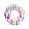Kruh plavecký S DRŽADLY Intex 58263, bílá/růžová