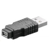 PREMIUMCORD Redukce USB 2.0 A - MINI-B 5 PIN (M/F) kur-10