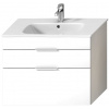 DEEP BY JIKA umývadlová skrinka 78x41,8x60,7cm, 2 zásuvky, Biela+Umývadlo 80cm H41J6154023001