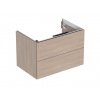 Geberit ONE Umývadlová skrinka 74x50x47 cm, 2 zásuvky, dub 505.262.00.5
