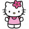 CUKROVÁ TLAČ jedlý obrázok na tortu Cukrová hmota Hello Kitty mačiatko #17 + MENO