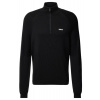 Pánske mikiny BOSS Perform Max Zip Neck - Čierny (L)