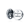 Emporial strieborný Otvárací prívesok Forever family
