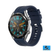 Silikónový remienok (šírka 22mm) – tmavo-modrá – Samsung Gear S3 / Watch 46mm / Huawei Watch GT / Vantage M / Watch 3 45mm