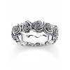Thomas Sabo TR2488-637-21-54 silver ring with roses