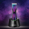 Andis Pulse ZR II Purple Galaxy - profesionálny akumulátorový holiaci strojček, 5-rýchlostný s 2 batériami a čepeľou CeramicEdge č.10 (1,5mm)