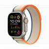 Apple Watch Ultra 2 49 mm titánové puzdro s oranžovo-béžovým trailovým ťahom S/M MRF13CS/A