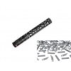 Konfety 40cm STRIEBORNÉ METALICKÉ - Silvester