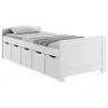 MID.YOU POSTEĽ S ÚLOŽNÝM PRIESTOROM, 90/200 cm biela - Online Only detský nábytok - 000528047501