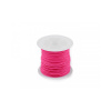Šnúrka PES krútená Ø1 mm voskovaná - 1 ks 5 ružová neon