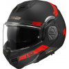 LS2 Helmets LS2 FF906 Advant Bend flip-up prilba, čierna matná/červená, XS (53/54)