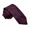 Červená žakačka kravata Navy Blue Paisley vzor (Červená žakačka kravata Navy Blue Paisley vzor)