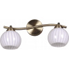 LED nástenná lampa IP44 kúpeľňa čierna a zlatá L40/8W (LED nástenná lampa IP44 kúpeľňa čierna a zlatá L40/8W)