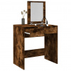 zahrada-XL Toaletný stolík so zrkadlom dymový dub 73x46,5x120 cm 848224