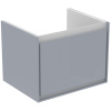 Ideal Standard Connect Air - Skrinka pod umývadlo CUBE 600 mm, 1 zásuvka, svetlá šedá E0846EQ