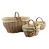 MAKRO - Košík prútený 3ks