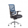 Ergonomická kancelárska stolička OfficePro Merope Farba: modrá, Opierka hlavy: bez opierky 3 farby